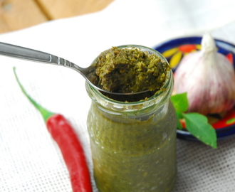 Adżika –  zielona przyprawa kuchni kaukaskiej
