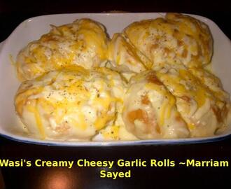 Wasi's Creamy Cheesy Garlic Rolls