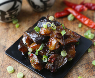 Sauteed Eggplant with Spicy Miso Sauce