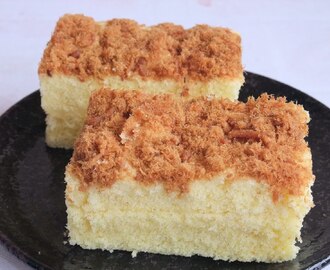 Steamed Meat Floss Cake