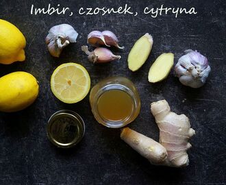 Naturalny sposób na przeziębienie: imbir, miód, czosnek, cytryna