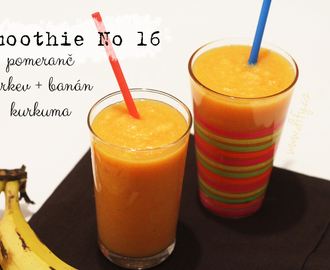 Smoothie No 16: pomeranč-banán-mrkev s kurkumou