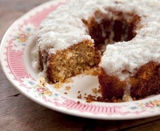 Grandma Yearwood's Coconut Cake with Coconut Lemon Glaze