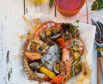 Frutti di Mare al Cartoccio (Baked Seafood Pouches)