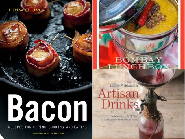 Bumper book review: Bacon, Bombay Lunchbox and Artisan Drinks plus giveaway