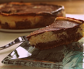 New York - New York : cheesecake marbré au chocolat