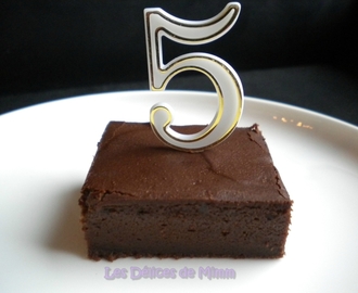 Le gâteau au chocolat et au mascarpone de Cyril Lignac pour les 5 ans de mon blog