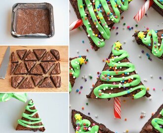 Εύκολα και εντυπωσιακά Χριστουγεννιάτικα brownies με σοκολάτα!