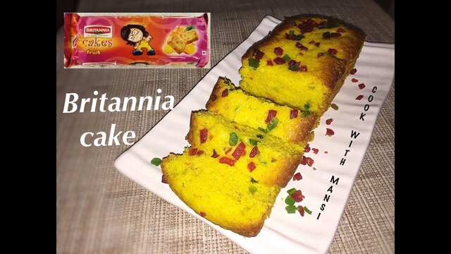 Eggless fruit cake recipe - Britannia cake recipe - How to make pineapple flavour Britannia cake