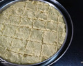 Bengal gram flour and coconut cake