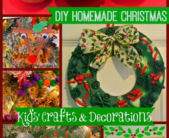 DIY Homemade Christmas Kids' Crafts and Decorations