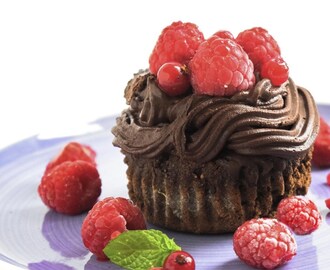 Cómo hacer cupcakes de chocolate sin gluten con 3 ingredientes
