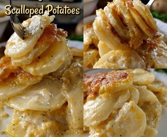 Cheesy Garlic Scalloped Potatoes