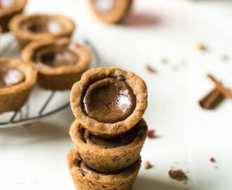 Shortbread Cookie Cups with Brown Sugar Cinnamon Filling {Whole Wheat}