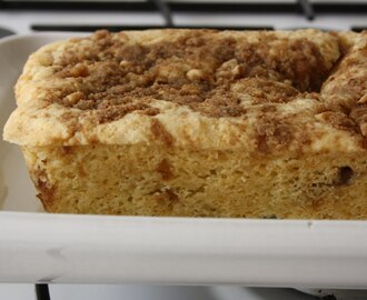 SourCream Cake with Walnut Streusel - perfect pair with a coffee