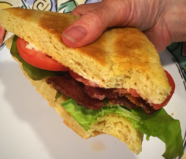Miracle-In-a-Minute Low Carb Bread (or Hamburger Bun)