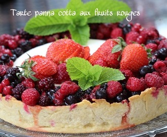 ^^Tarte panna cotta aux fruits rouges^^
