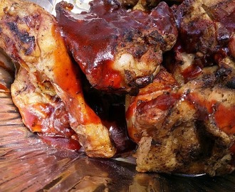 Recette de poulet mariné, grillé à la sauce barbecue (Etats-Unis)
