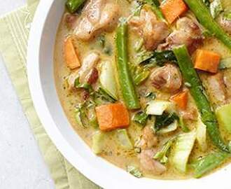 Green Chicken Curry for Two