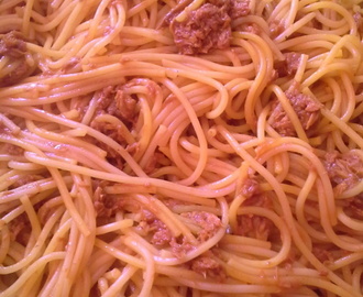 spaghettis au thon