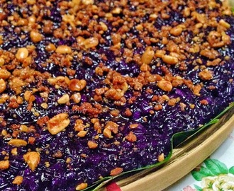 Biko na Pirurutong (Sweet Violet Rice Cake)