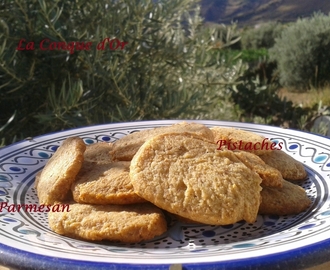 Biscuits salés au parmesan et aux pistaches
