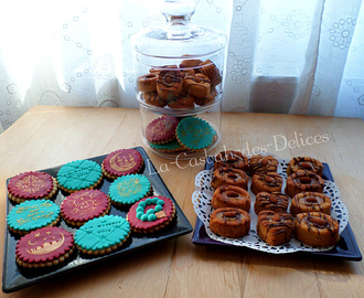 Biscuits au pralin et lait concentré, Sablés décorés