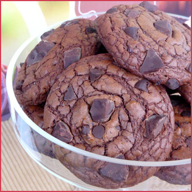 Cookies au chocolat de Martha Stewart (outrageous chocolate cookies)