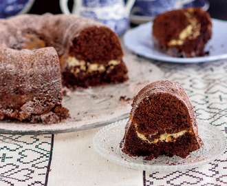 Gluten Free Chocolate Mint Bundt Cake #BundtBakers / Κέικ Σοκολάτας με Μέντα Χωρίς Γλουτένη