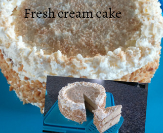 Fresh cream cake