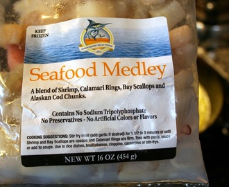 Seafood Medley in Garlic Wine Sauce - Recipe
