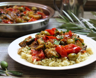 Květáková rýže a sicilská caponata (paleo, whole30)