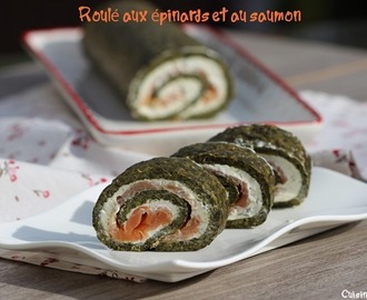 ^^Roulé aux épinards et au saumon^^