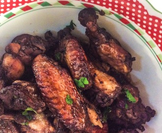 BBQ Chicken Wings and Cherimoya