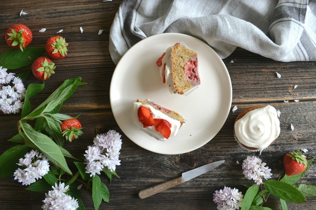 Erdbeer Cupcakes + 5 Alltagstipps
