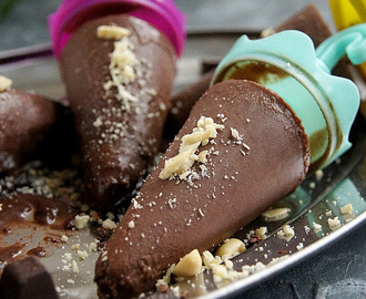Lody czekoladowe na patyku (z dwóch składników)
