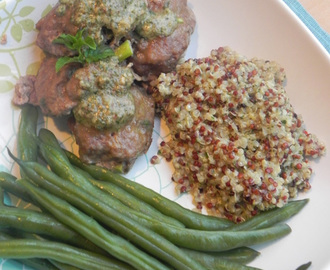 Mystery Dish: Minty Turkey Meatballs with Quinoa + Cookbook Giveaway
