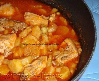 Chicken Afritada With Pineapple