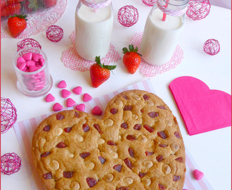 Cookies aux fraises et au chocolat blanc {Saint Valentin}