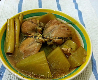 Slow-cooked Tinolang Manok with Tanglad (lemon grass)