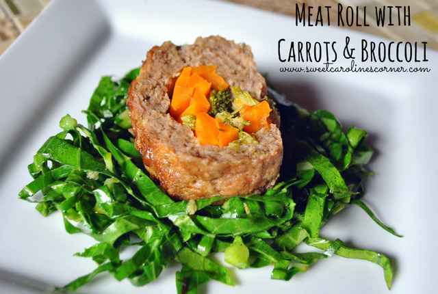 Meat Roll with Carrots & Broccoli (Rocambole de Carne com Cenouras & Brócolis)