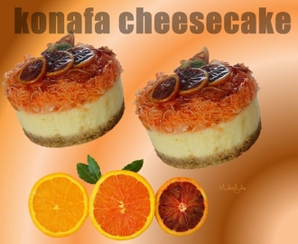 Konafa cheesecake