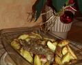 Schab świąteczny z pieczonymi ziemniakami