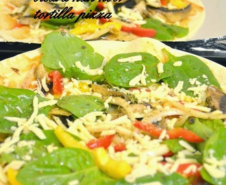 Vegetarian Tortilla Pizza Crispy & Sedap