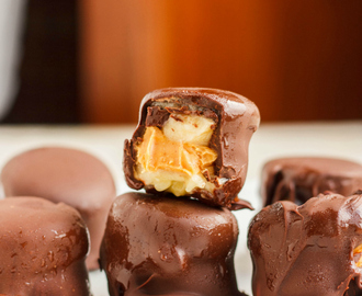 Chocolate Covered Banana and Peanut Butter Bites