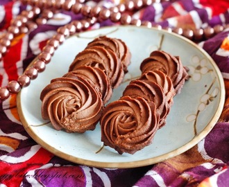 Chocolate Danish Butter Cookies 巧克力牛油丹麦曲奇