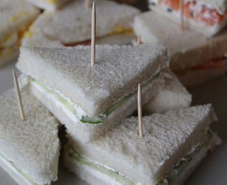 3x high tea sandwiches