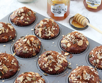 Superfood Breakfast Muffins with Rowse Manuka Honey