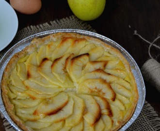 Tarta de manzana con crema para el #Asalatablogs