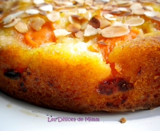 Gâteau moelleux aux abricots et amandes